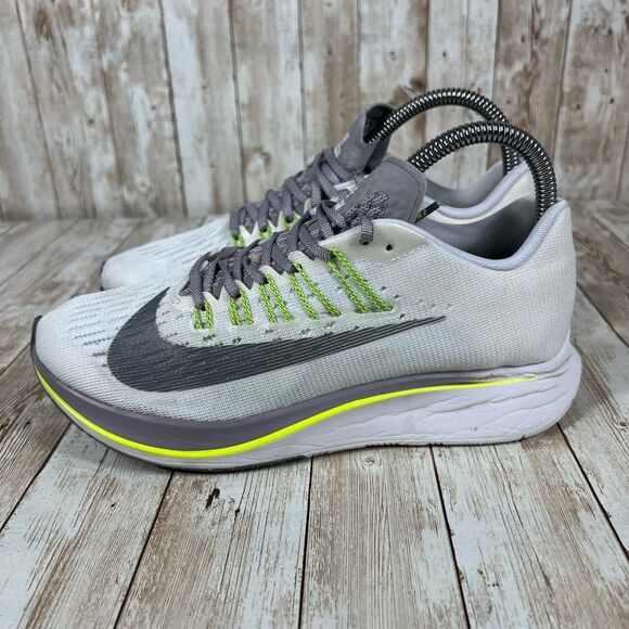 Nike zoom‎ fly white gunsmoke grey 897821 101 Womens 7 - Picture 2 of 8